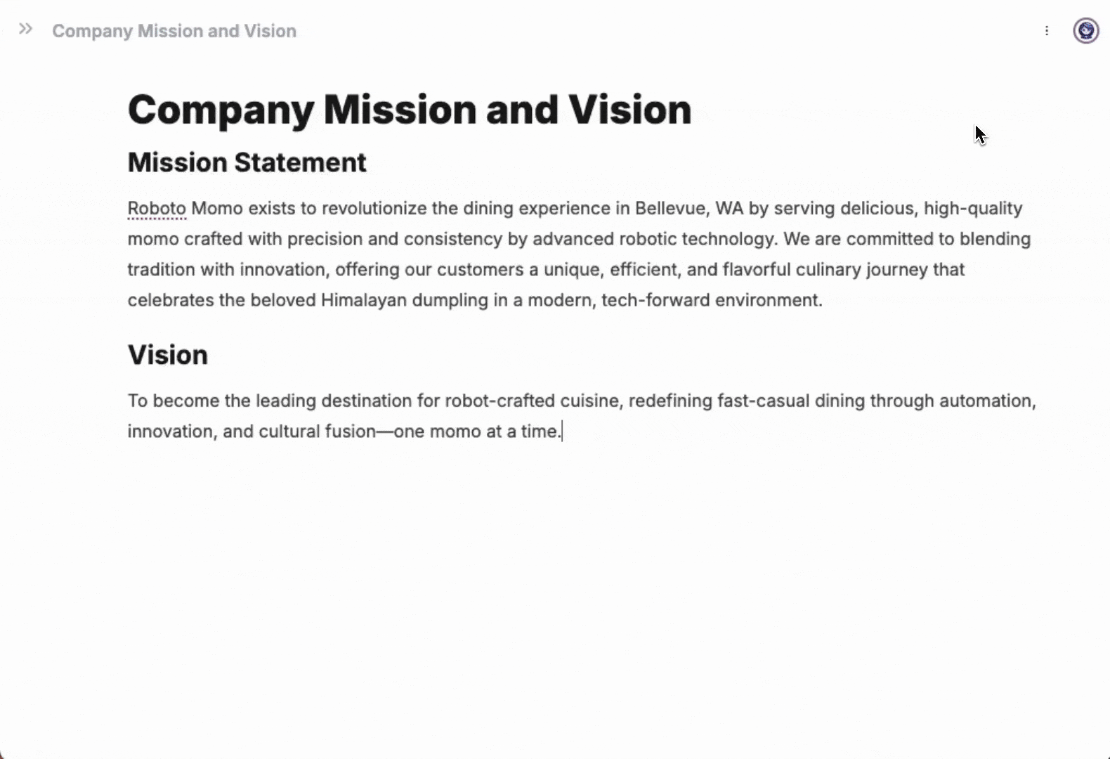 Screenshot of Ehu AI full-page revision preview